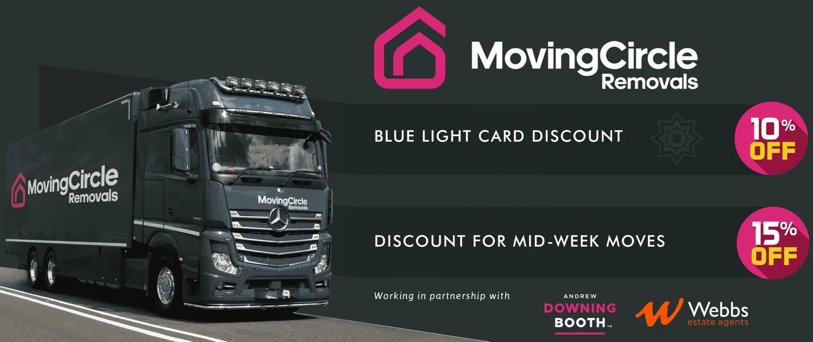 Movig circle removals and storage hourly service