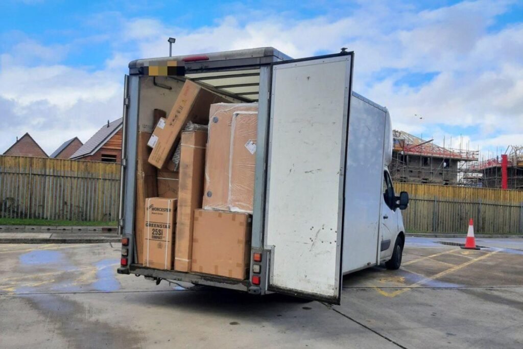 Overloaded van